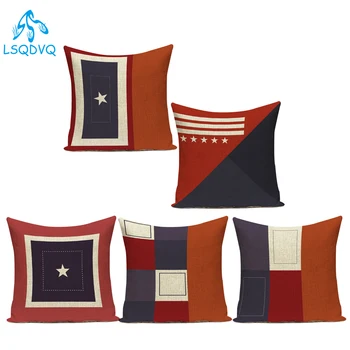 

Decorative Throw Pillow Case Cover Flag geometric Cushion Cover Decoration For Sofa Home Capa De Almofadas Pillowcase