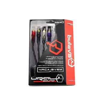 

ПРОВОД СОЕДИНИТЕЛЬНЫЙ URAL 4RCA -BV5M (RCA-5 М ПРЯМОЙ + УГЛОВОЙ)