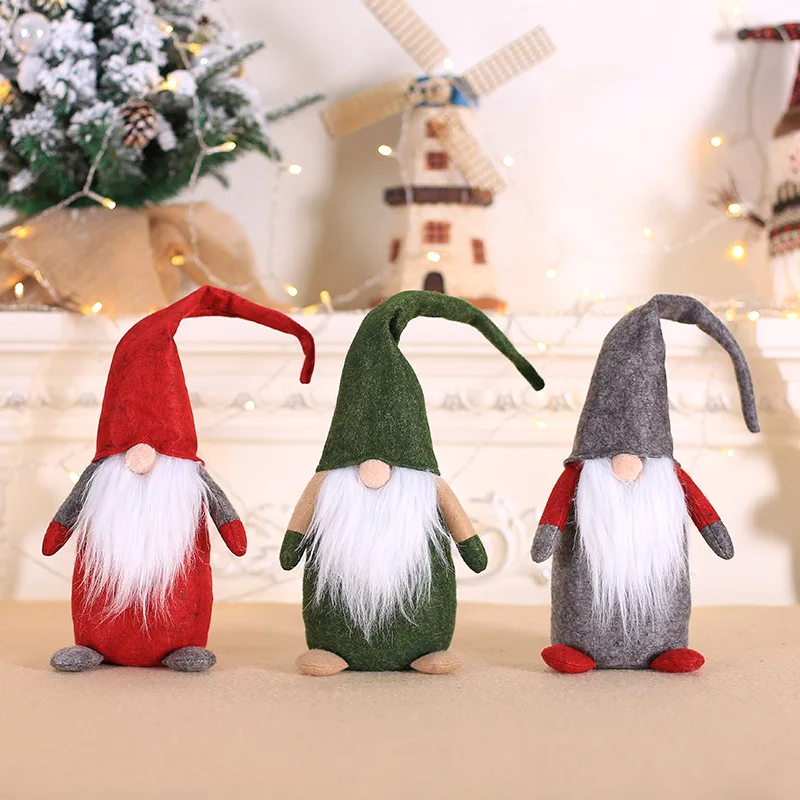 

New Year Gift Christmas Santa Claus Toys Chritsmas Hanging Dolls Xmas Tree Pendant Ornament Father Christmas Toys Natal Dolls
