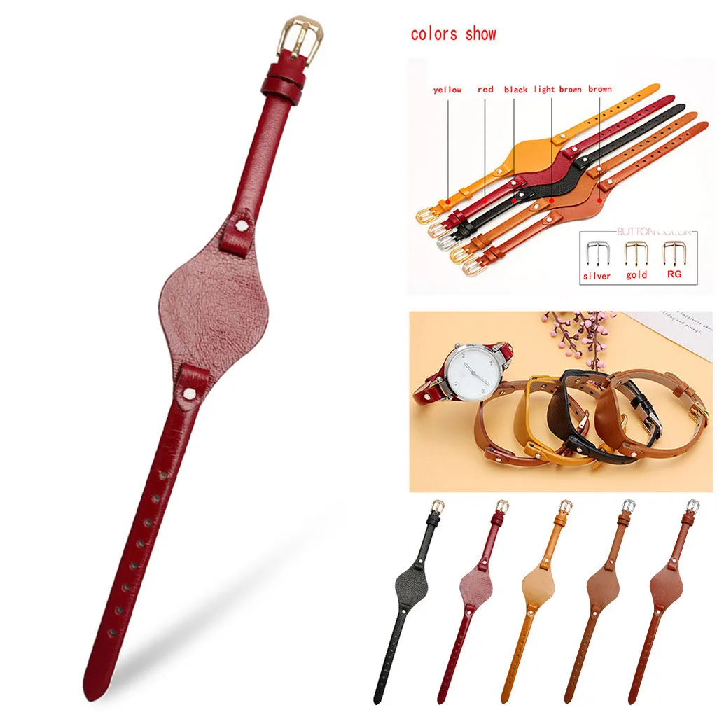 

Leather Wrist Strap With Pad For Fossil ES4176 ES4119 ES4026 Watch Strap Replacement Watch Band Women Men Luxury Bracelet 19Sep