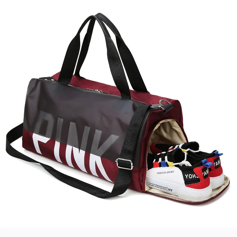 Многофункциональная сумка для фитнеса FGOIBALL женская путешествий розовая пляжная