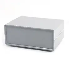 Серый пластиковый корпус электрический DIY Распределительная Коробка Чехол 6," x 4,7" x 2,7"