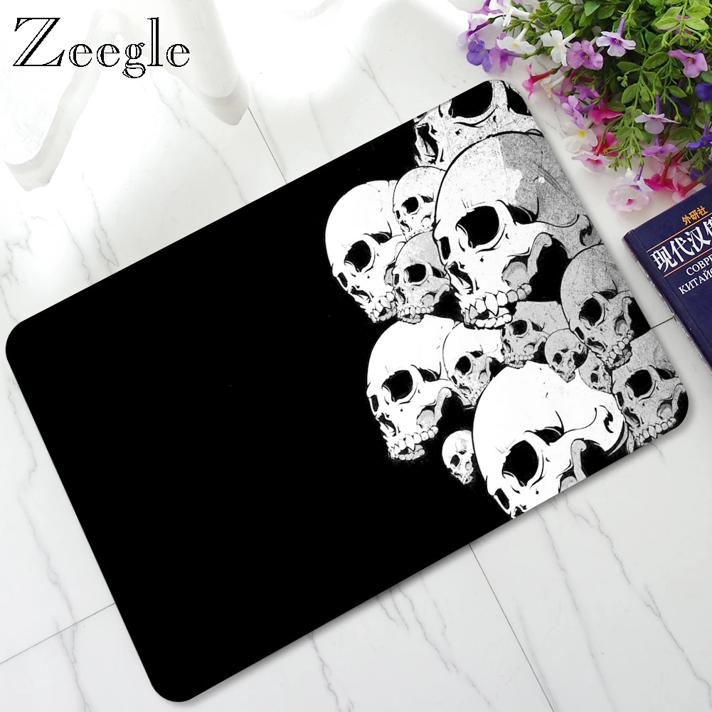 Zeegle Floor Mat Doormat Anti Slip Bathroom Doormat Shower Rug Living Room Floor Rug Soft Foot Mat Waterproof Outdoor Door Mat