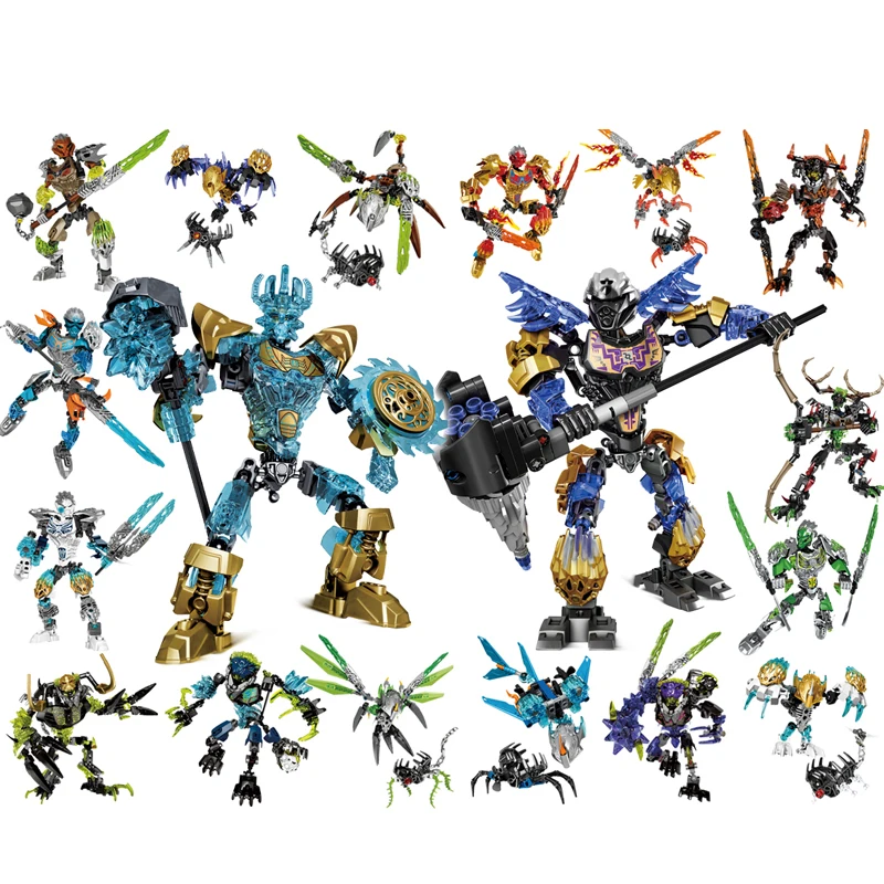 Фигурки героев BIONICLE набор строительных блоков для детей рождественский подарок