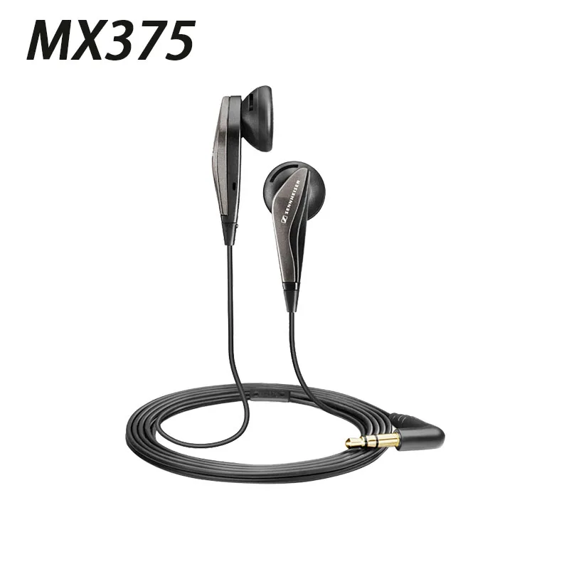 Sennheiser MX375 Проводная гарнитура Бег спортивные стерео наушники затычки мобильный