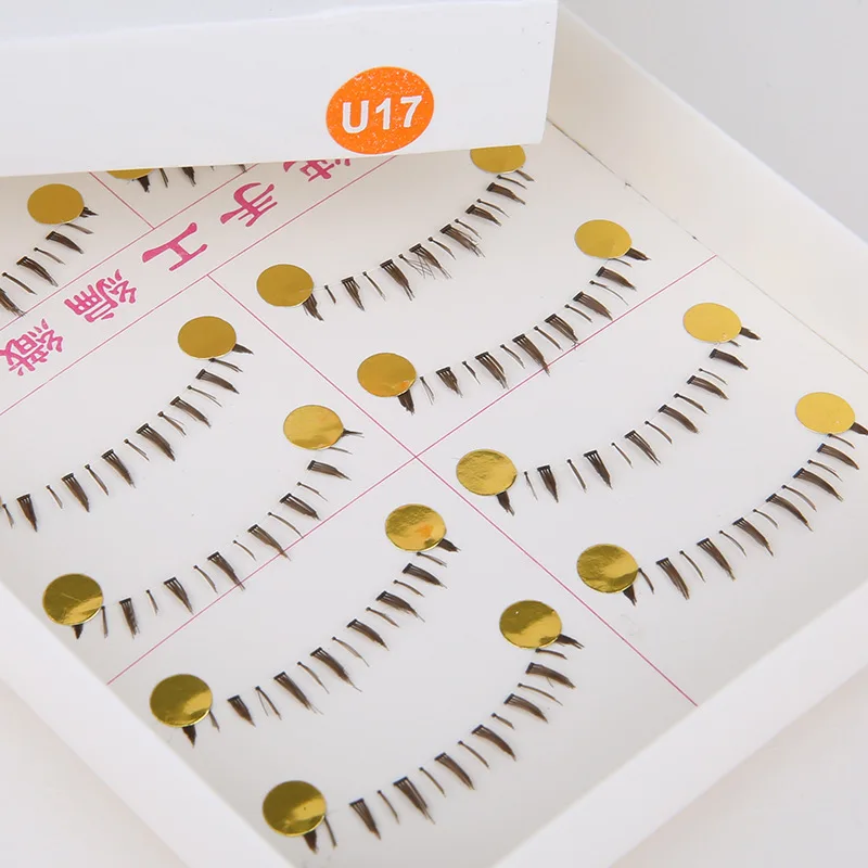

Taiwan handmade false eyelashes brown seamless thick under eyelashes wholesale eyelashes U-17