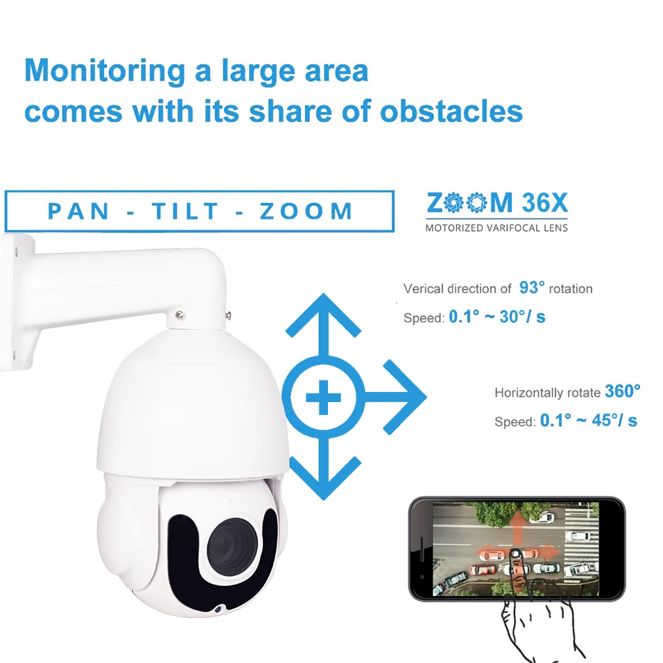 Hikvision совместимый 5MP 36X зум скорость PTZ IP камера Открытый Купол POE камера s CCTV наблюдения 120 м IR SD слот для карты