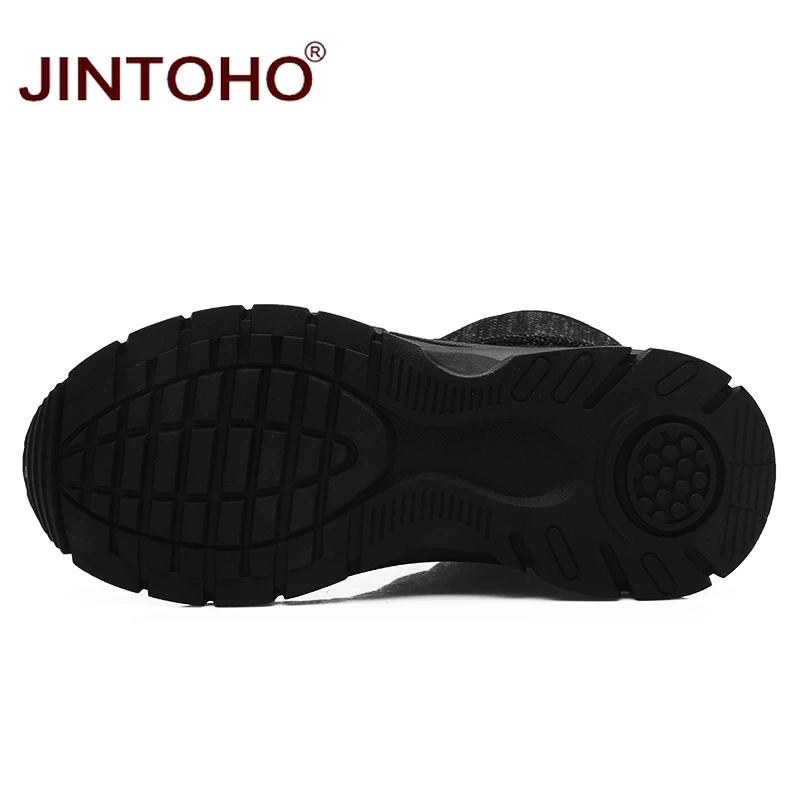 JINTOHO/Модная женская зимняя обувь; повседневные женские зимние ботинки; зимние ботинки до середины икры; Брендовая женская обувь; ботинки на платформе в байкерском стиле