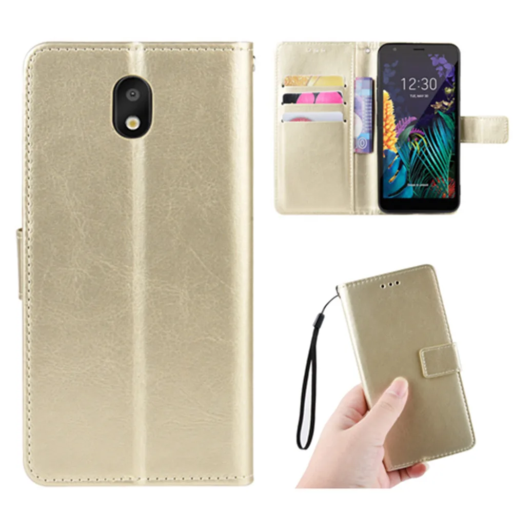 Для LG X2 чехол 5 45 дюймов роскошный Флип PU кожаный шнурок для бумажника Стенд