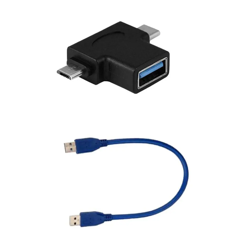 Baosity 2-в-1 Micro Usb Тип C Otg адаптер Usb-c штекер Micro Usb "папа" в Usb-3,0 Женский конвертер где бы вы ни находились