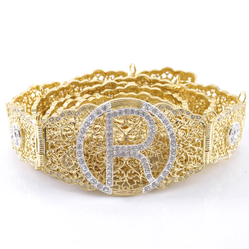 gold 3 Марокканский бренд, новинка, кафтан, ремни, стразы, Свадебные ремни, арабский стиль, золото и серебро, женский пояс - Окраска металла: gold 3