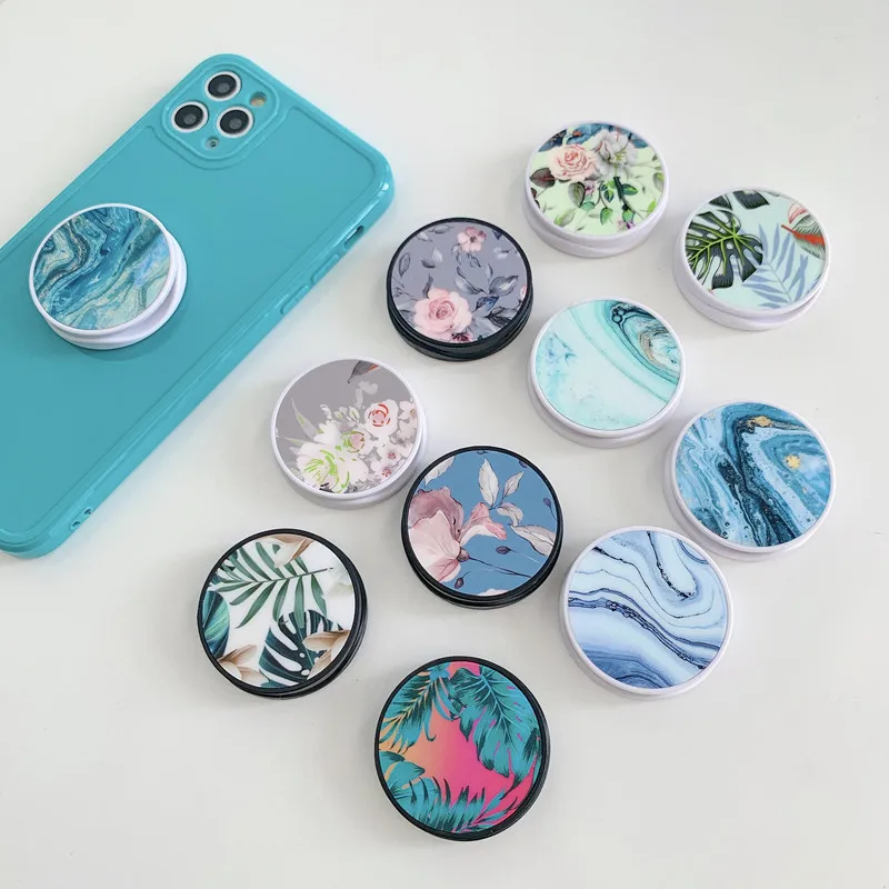 Fashionable Marble Folding Stand Ring Universal Mobile Phone Foldable Extended For iPhone 13 Pro | Мобильные телефоны и