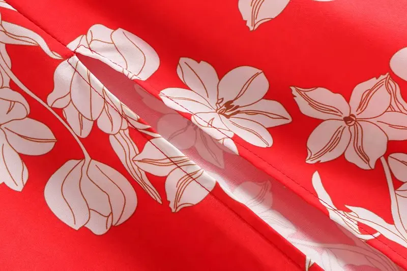 Новое модное женское платье с цветочным принтом повседневное длинное на