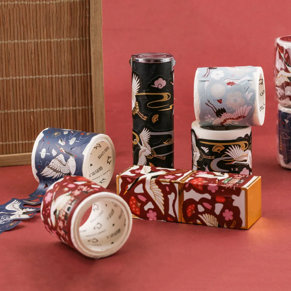 Creative DIY Craft Paper Tapes New Fashion Decorative Lace Roll Sticky Paper Chinese Style Stationery School Supplies