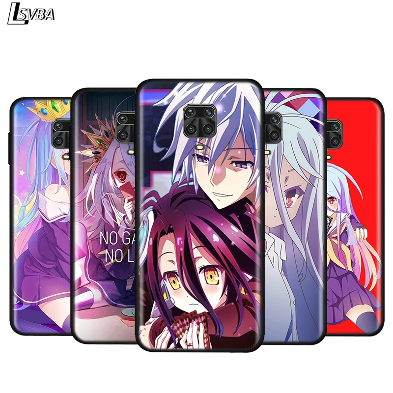 

Silicone Cover Anime No Game No Life For Xiaomi Redmi Note 9 9S Max 8T 8 7 6 5 Pro 5A 4X 4 Bright Black Phone Case
