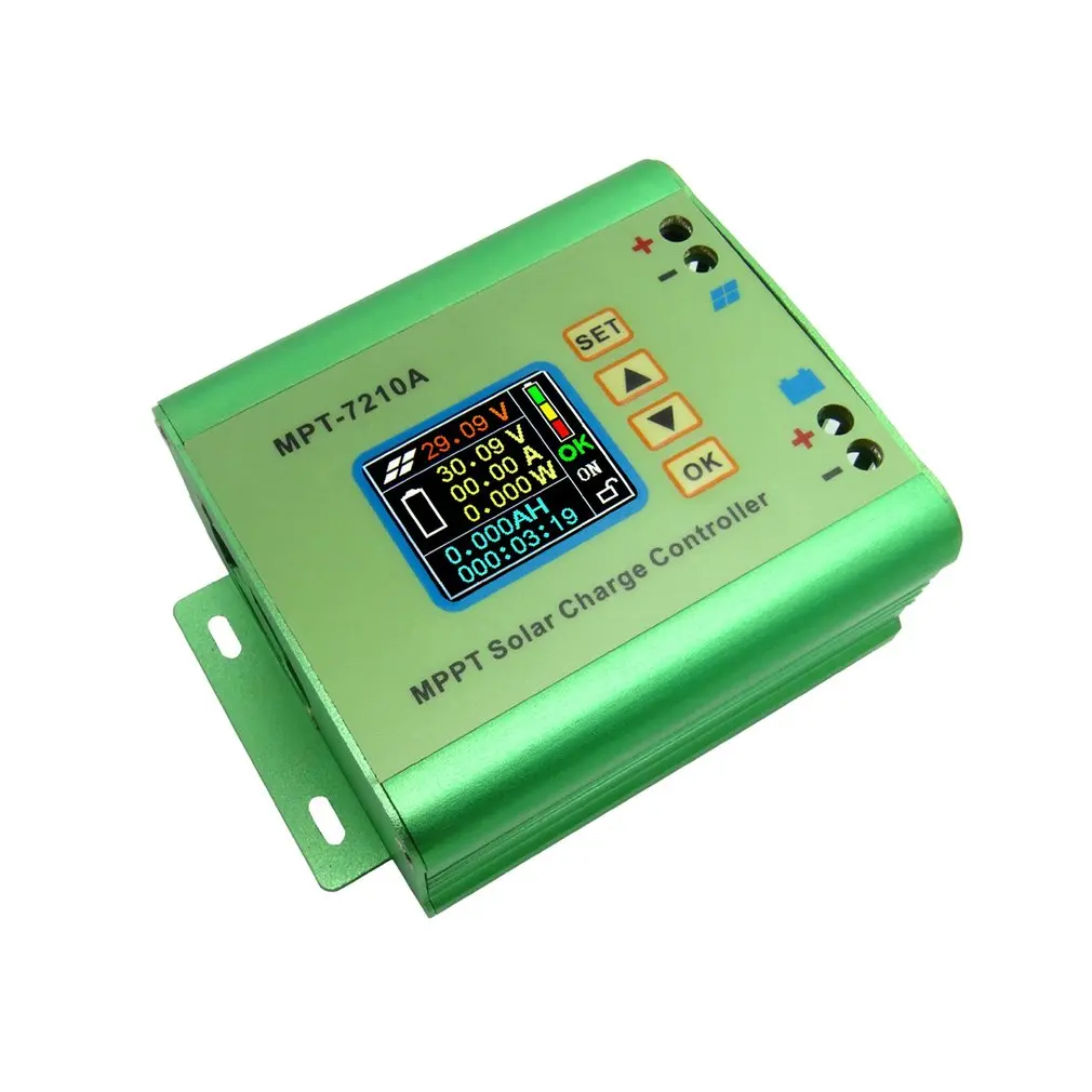 

MPT-7210A Color LCD Display MPPT Solar Panel Charge Controller 24/36/48/60/72V Boost Solar Battery Controllers Supplier Sale