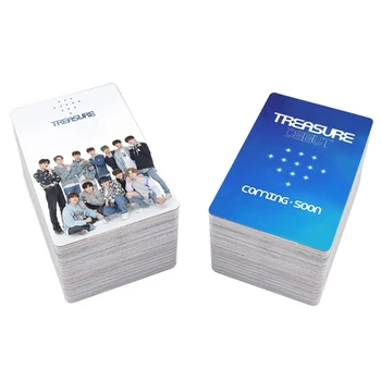 

15Pcs/Set New Arrival Kpop TREASURE Combination Set Picture Self-Made Double-Sided Small Card Set Card HD Laminating