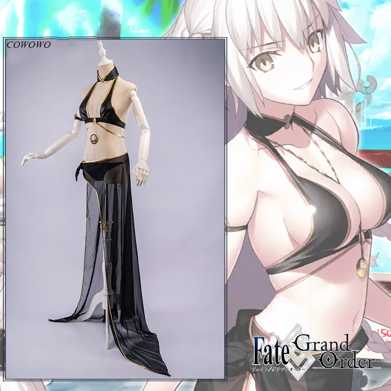 Anime! Fate/Grand Order FGO Jeanne dɺrc Alter Sexy Swimsuit Uniform Cosplay Costume Halloween Women Swimwear NEW Free Shipping |