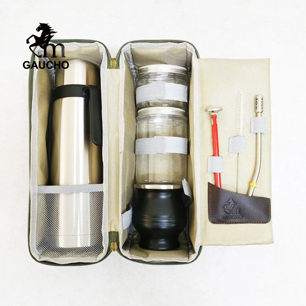 Набор дорожных сумок Gaucho Yerba Mate 1 шт./лот нержавеющие чашки-тыквы термос фильтр