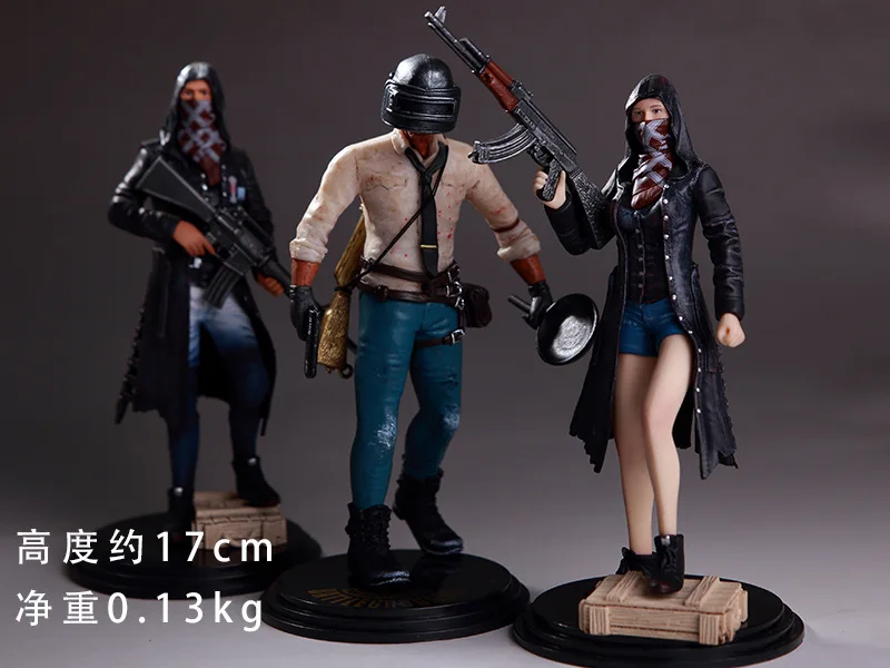 

Jedi Survival Chicken Battle Royale 6-Inch with Base Colorful Box Metal Gun PVC Gun Decoration