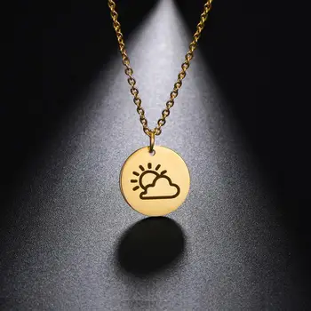 

Myshape Trendy Small Weather Meteorologist Forecast Sun Rain Lightning Bolt Snow Cloud Snowflake Symbol Pendant Necklace Jewelry