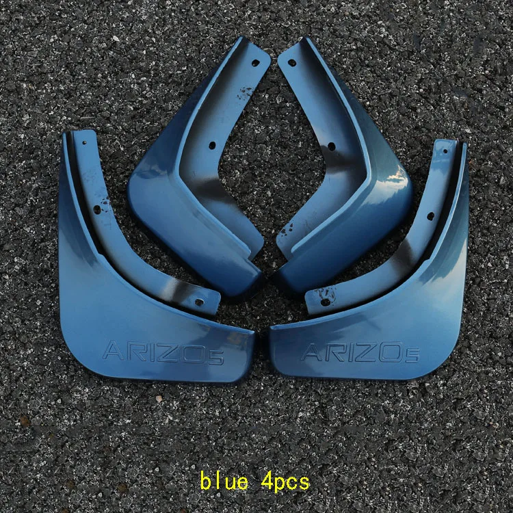 Для Chery ARRIZO5 ARRIZO 5- автомобильное крыло Колеса светоотражающий логотип мягкие резиновые крылья прочность и долговечность автомобильные принадлежности - Цвет: Blue 4pcs