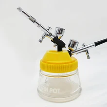 Очиститель Аэрограф станция инструмент для ремонта краски Ручка Стабилизатор сильный стеклянный держатель фильтр для очистки горшок пистолет банки бутылки