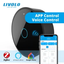 Livolo nova série inteligente móvel zigbee gateway, inteligente controlador wi-fi por smartphone, casa do google, alexa, eco, trabalho com interruptor inteligente