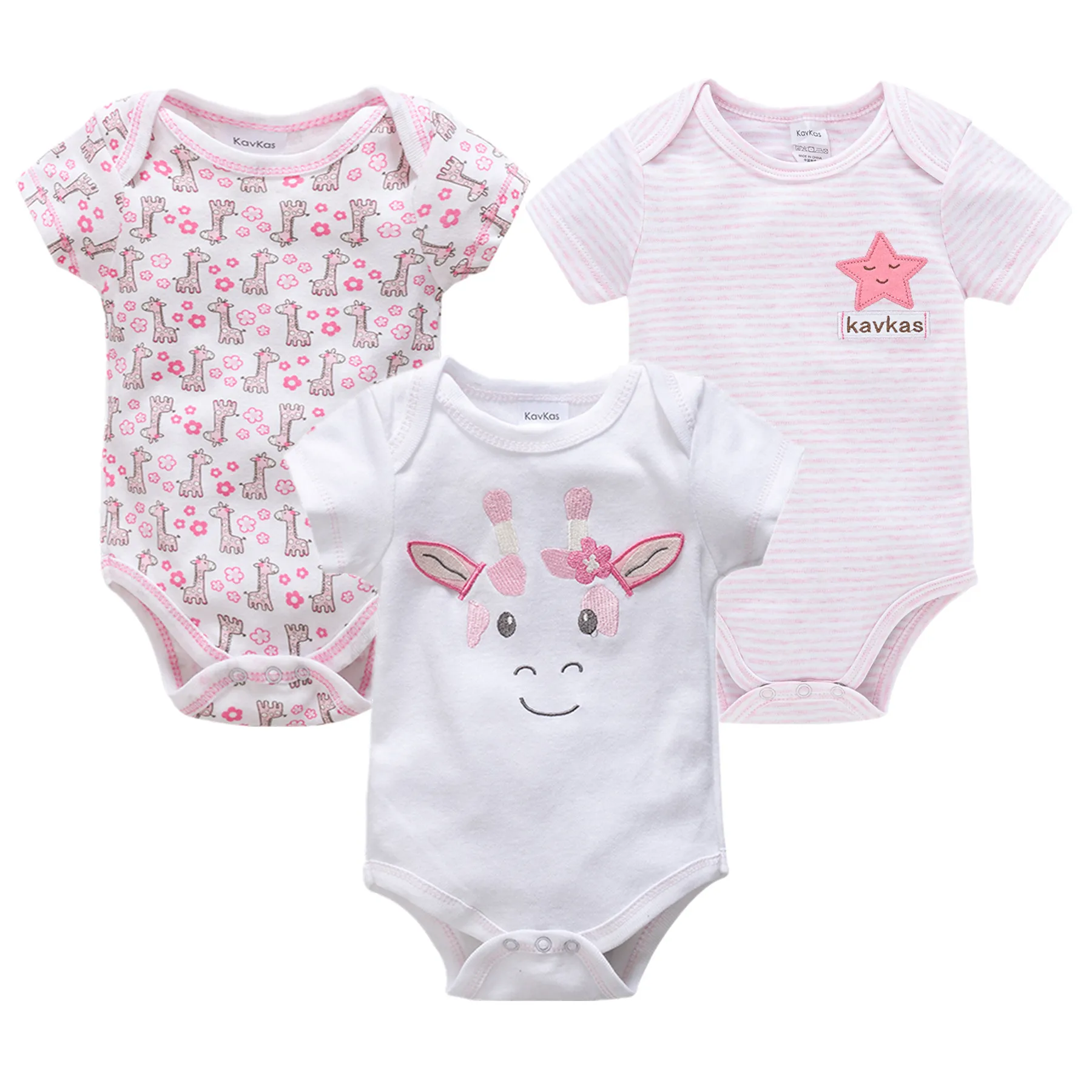 2021 3PCS/Set Unisex Newborn Baby Girls Clothes Unicorn Cotton Baby Boy Clothes Cartoon Girls Baby Clothing Jumpsuits Bodysuits