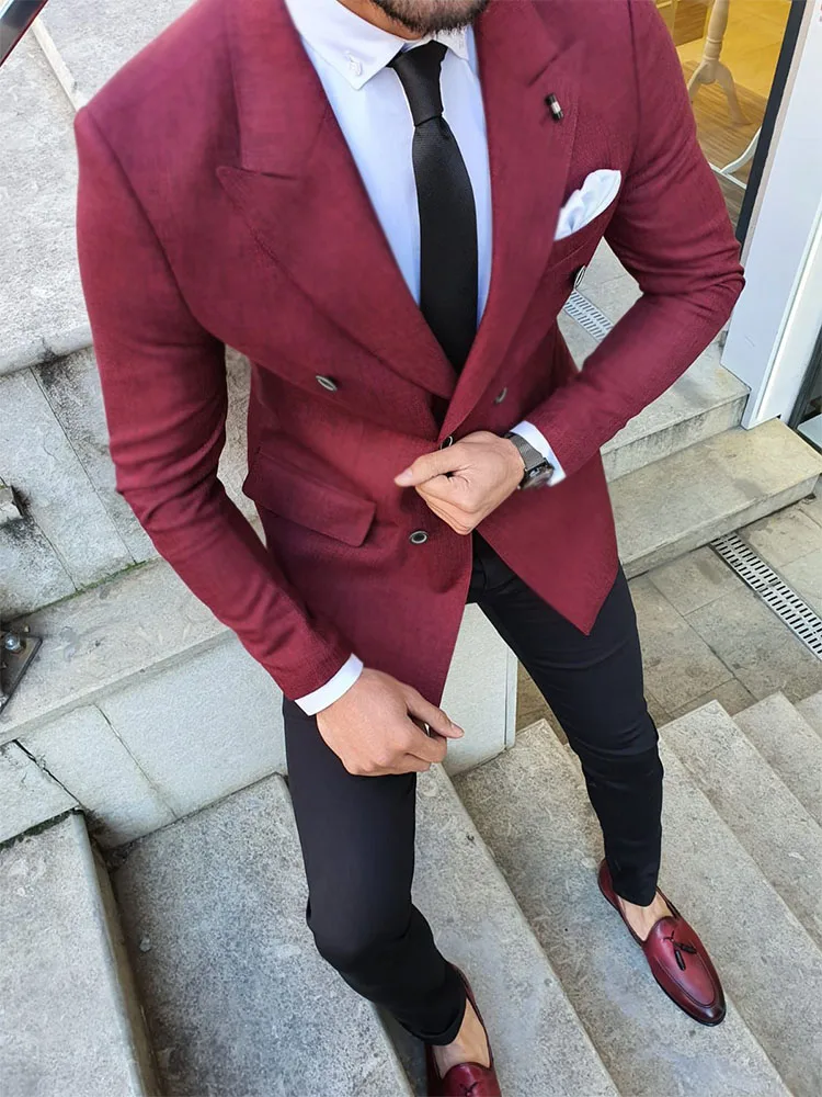 Discover 79+ burgundy suit black pants latest in.eteachers