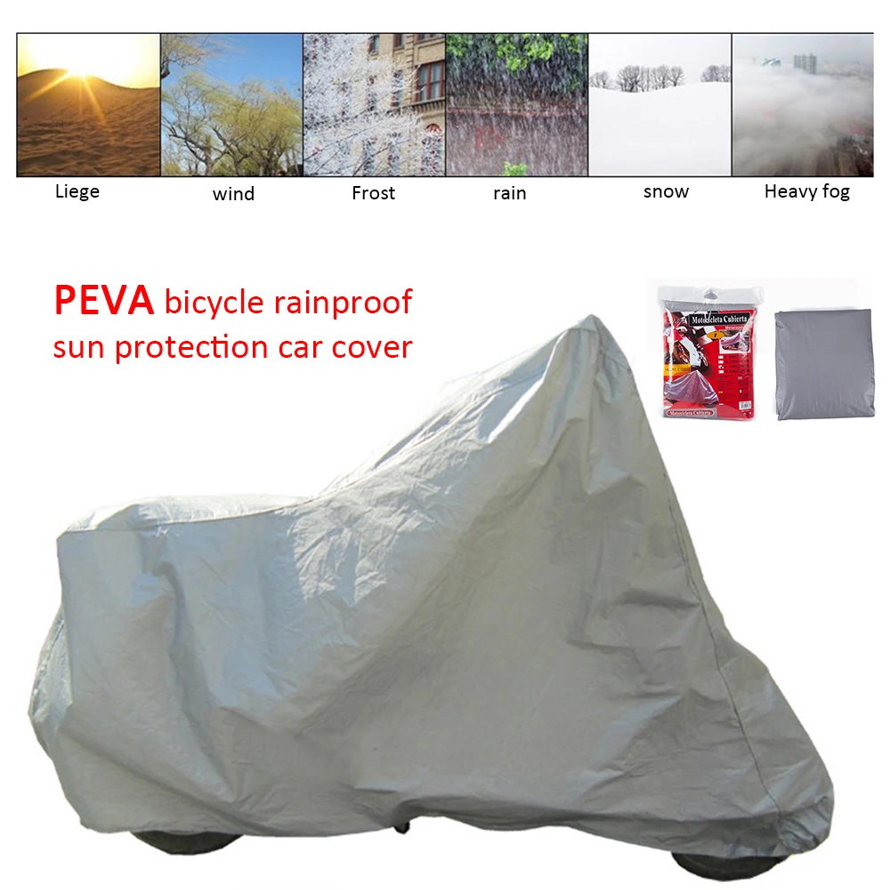 

Motorcycle Bicycle Cover Rainproof Snow Dust Sunshine Protective Clothing Cover Waterproof UV Protection Cover S/M/L/XL
