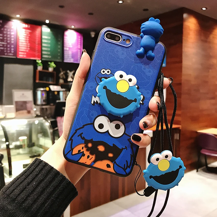 3D милый рисунок «Hello Kitty» Мягкий силиконовый чехол с кронштейном шнурком на шею для samsung S7 S8 S9 S10 плюс A6 J5 J7 J4 Plus A5 A7 - Цвет: 14