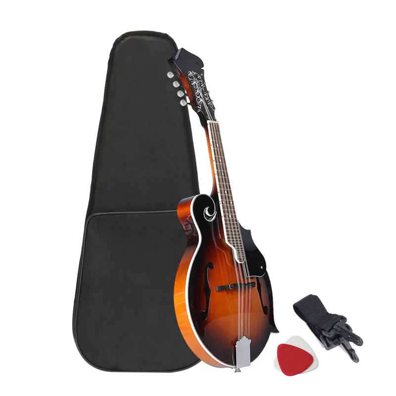 Senrhy 8-струна Sunburst mandolin Paulowni музыкальный инструмент с жестким мандолином чехол для струнных инструментов подарки для любимых