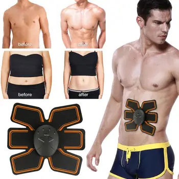 

Unisex EMS Wireless Muscle Stimulator Trainer Smart Fitness Abdominal Training Electric Weight Loss Stickers Body Slimming Belts