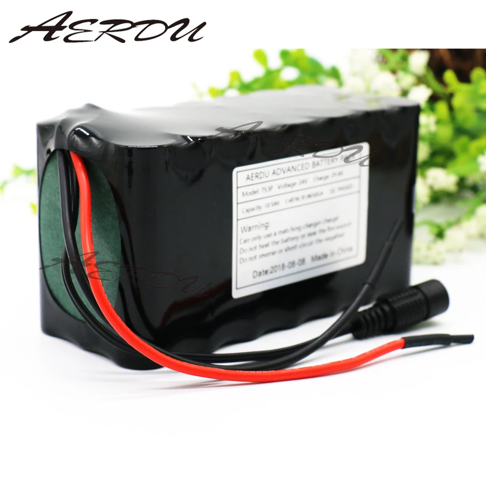 AERDU 24V 10.5Ah 11Ah 10Ah 29,4 V 7S3P 25,9 V NCR18650GA литий-ионный аккумулятор электрическая одноколесная лампа для скутеров велосипедная инвалидная коляска