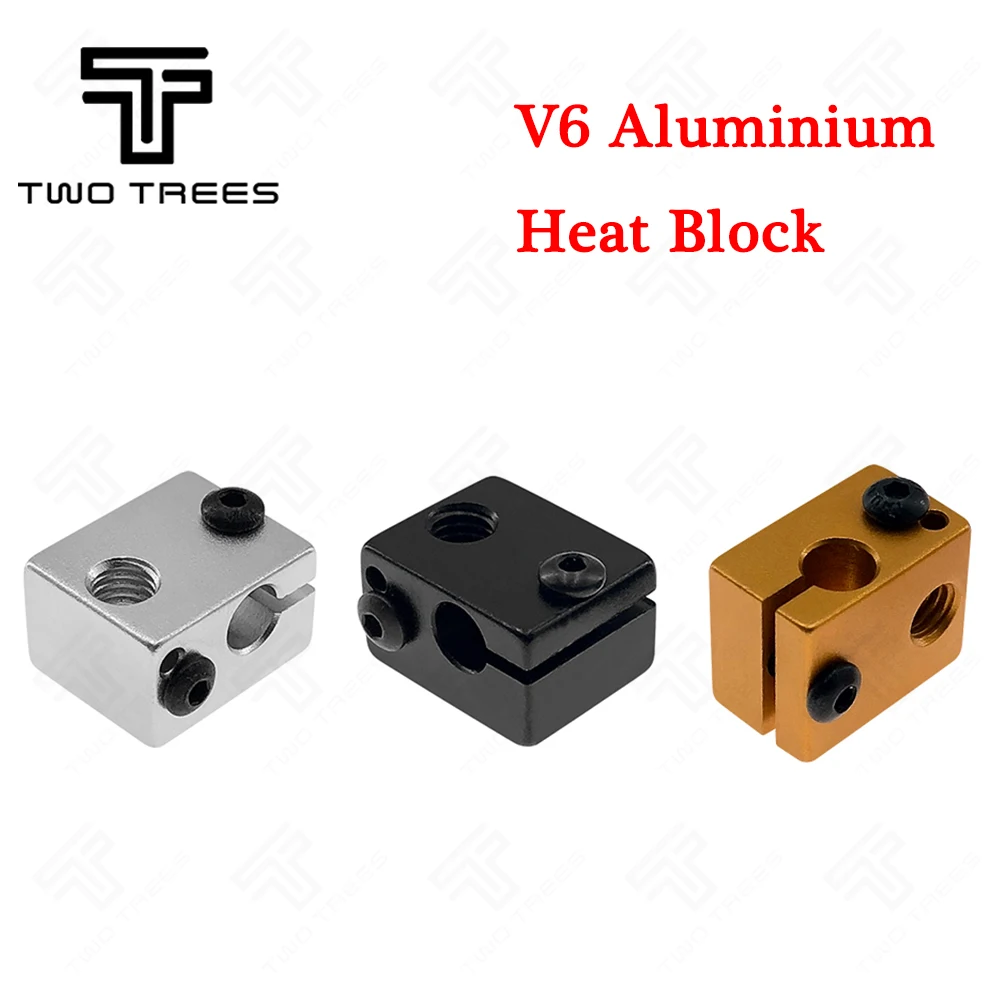 

V6 Aluminium Heat Block 20*16*12 mm For V6 J-head Extruder HotEnd Heater Hot End Heating Accessories All-Metal 3D Printer Part
