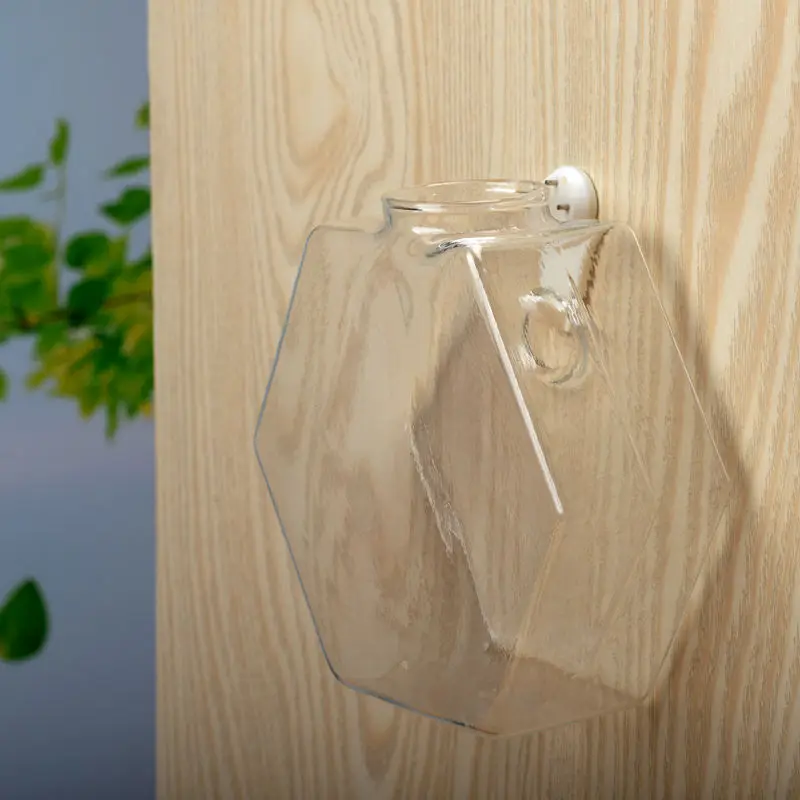 Стеклянная настенная ваза для растений Декор дома гостиной|glass wall hanging|plant vasedecoration