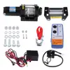 4000lbs Electric Recovery Winch Kit ATV Trailer Truck Car HIGH TENSILE STEEL Cable DC 12V Remote Control winch set Domestic Ship ► Photo 1/6
