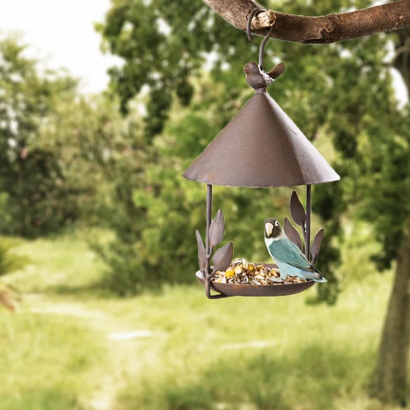 bird feeder bird outdoor iron rainproof windproof hanging style