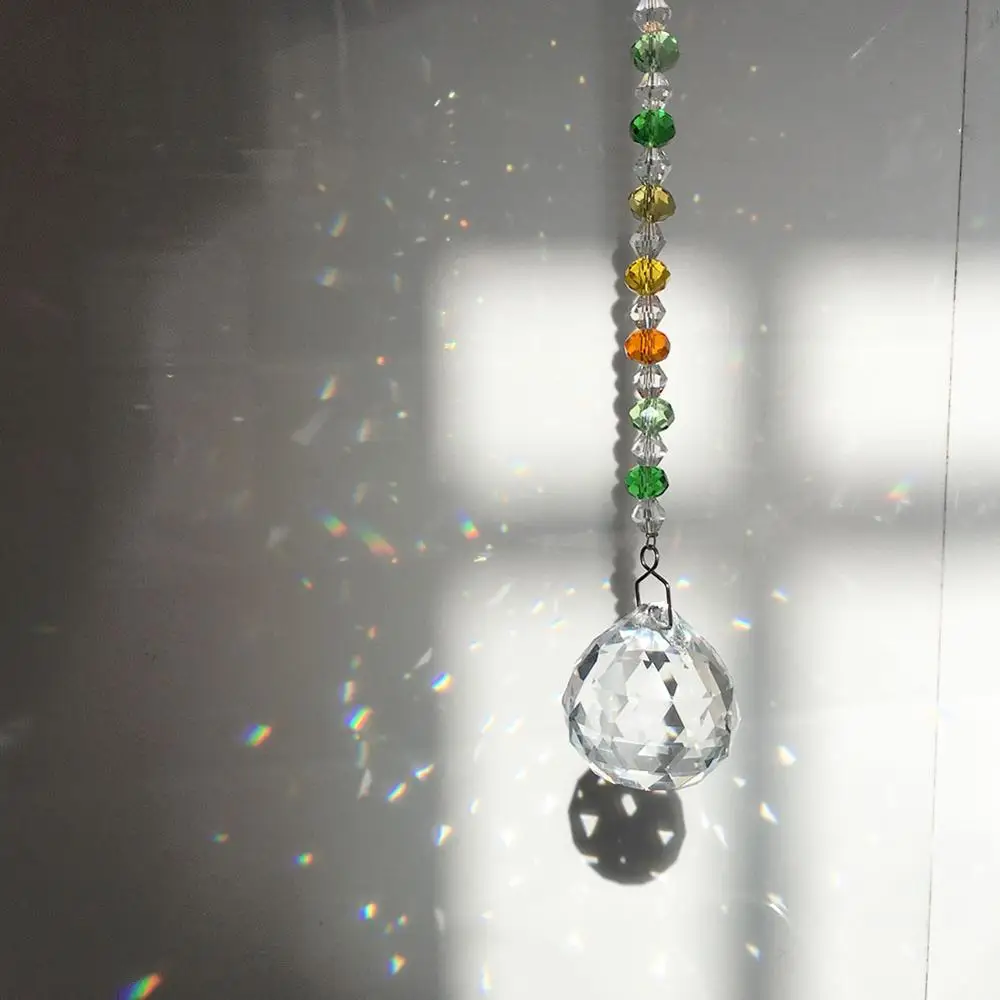 30 мм кристалл окно солнце Ловец коллекция бисера Suncatcher домашний декор Радуга производитель, прозрачные хрустальные призмы