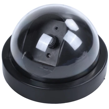 

2 x Dummy Round Fake Camera With Led Outdoor Indoor Security CCTV