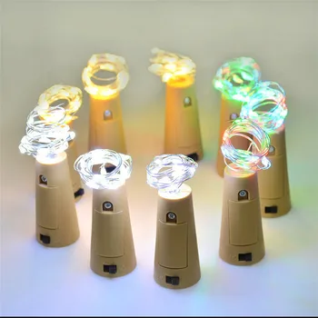

New Arrival ! 15 LED Cork Shaped LED Night Starry Light Wine Bottle Lamp for Xmas Party Decor XI
