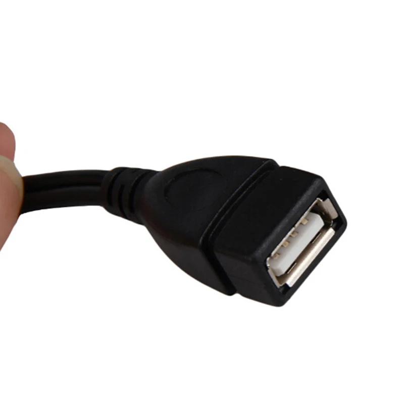 2 в 1 OTG Micro USB Host power Y Splitter USB адаптер для Micro 5 Pin женский и мужской кабель 20 см