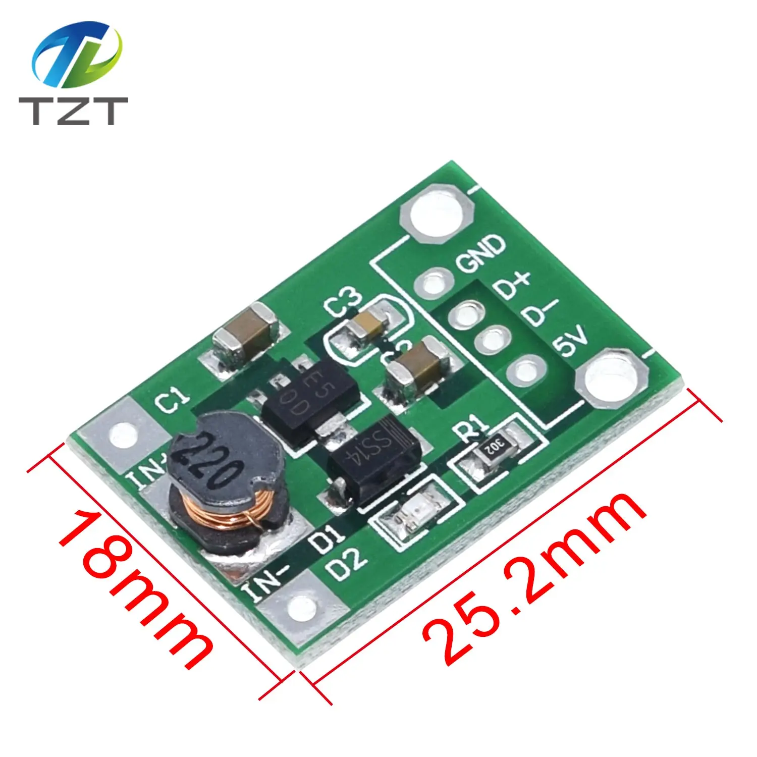 TZT 600ma DC-DC Mini Step Up Модуль питания от 1-5V до 5V Step-up Boost Converter NEW | Электронные компоненты