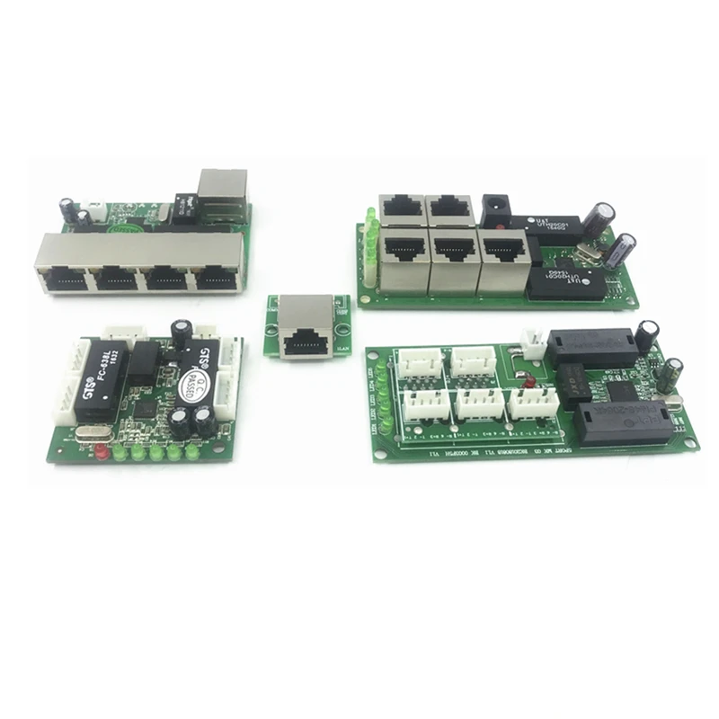 5 pin ethernet switch circuit board for module 10/100mbps PCBA OEM Motherboard RJ45 | Компьютеры и офис