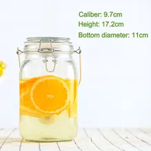 Толстая прозрачная стеклянная банка для варенья, красные зерна бобов, бытовая бутылка для игристого вина, герметичные банки, ферментированные бочки, банка для хранения