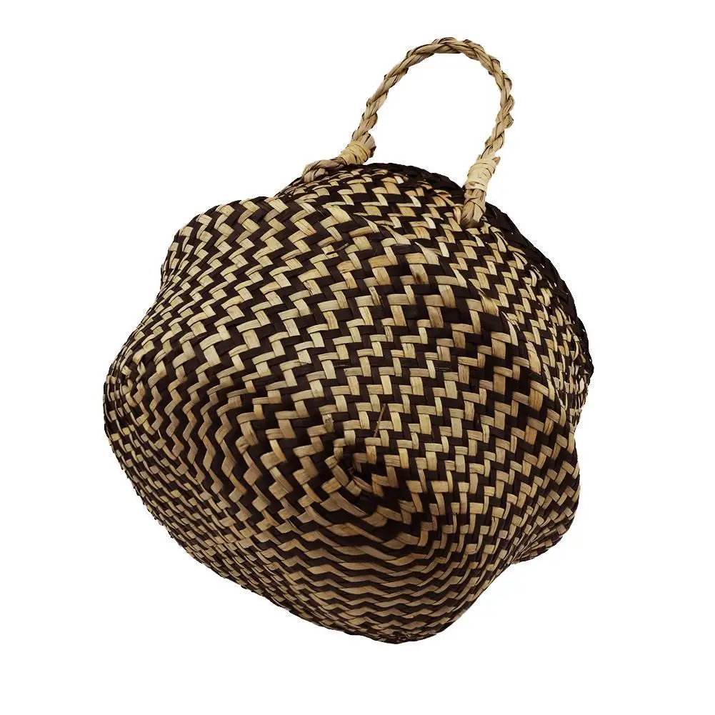 Belly Basket for Fiddle Leaf Home Decoration Plant Pot Cover by Qliwa Seagrass Basket 