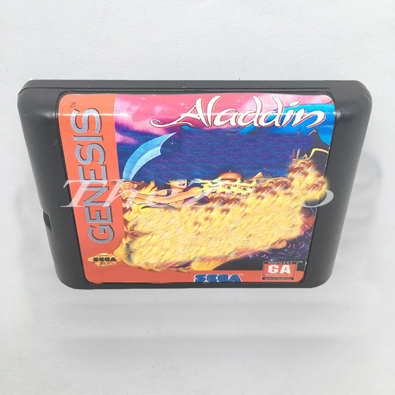Аладдин ЕС/японский оболочка для 16 бит карточная игра Genesis Системы Sega игры Mega Drive |
