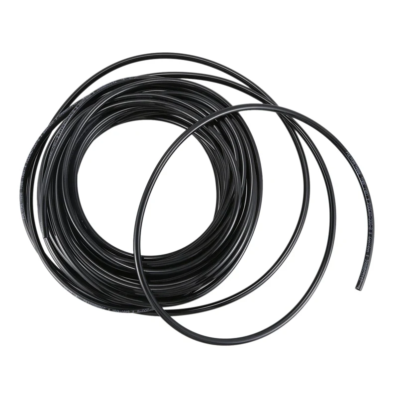 15 Meter 49.2Ft 6mm x 4mm Pneumatic Air PU Hose Pipe Tube Black