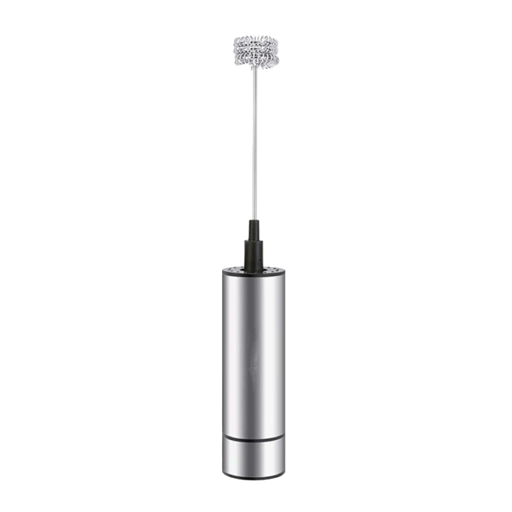 Electric Handheld Milk Frother -Triple Spring Whisk Head - for cappuccino latte hot chocolate milkshake cocktails etc